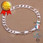 Confo® collier bracelet classique mode hommes chaîne article plat côté chaîne bracelet bijoux cadeaux ... Confo® collier bracelet classique mode hommes chaîne article plat côté chaîne bracelet bijoux cadeaux ...