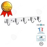 Confo® crochet mural patère porte serviette manteau accroche à vêtement chapeau 5 hooks Confo® crochet mural patère porte serviette manteau accroche à vêtement chapeau 5 hooks