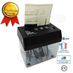 D�chiqueteuse de documents - confozen - a5 - manuel - compacte - plastique noir