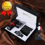 Confo® ensembles montres pour hommes coffrets cadeaux ceintures de montres portefeuilles cadeaux de noël ... Confo® ensembles montres pour hommes coffrets cadeaux ceintures de montres portefeuilles cadeaux de noël ...