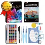 Confo ensemble peinture 48 couleurs aquarelle unie couleur nacre ensemble 56 pices ensemble peinture ...