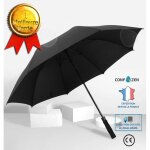 Parapluie - confo - grand parapluie droit - automatique - noir - pour hommes