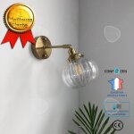 Confo lampe murale laiton verre style japonais style rtro style nordique minimaliste chambre chevet ...