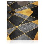 Tapis - confo - contemporain - marron - 120 cm - doux et facile  nettoyer