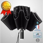 Confo parapluie invers led pliant mettant de la lumire parapluie en vinyle affaires parapluie automatique ...