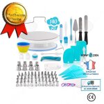 Confo plateau tournant douille patisserie 140pcs kit decoration pour gteau moule  gteau plateau tournant ...