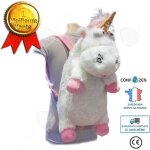 Sac  dos - confo - licorne - peluche douce - 56cm - pour enfants
