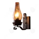 Applique murale - confo� - style am�ricain r�tro - fer forg� - vintage - e27