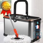 Confo vadrouille rotative  double entranement acier inoxydable lave - mains mnager seau  vadrouille ...