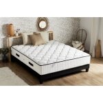 Confort design hotel grand confort ensemble matelas & sommier 140 x 190 - ep. 30cm - ressorts - 7 zones ...