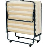 Confort - lit pliant � roulettes 90x190cm 17 lattes