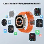 Montre connect�e bluetooth - montre intelligente avec fr�quence cardiaque podometre pour android ios