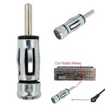 Connecteur adaptateur de mt dantenne iso  din pour voiture pour la plupart des types dautoradio stro ...