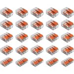 Les connecteurs de fils wago de type 221 � 2 broches3 broches et 5 broches conviennent � toutes les tailles ...