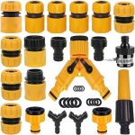 Connecteurs de raccord tuyau darrosage - pzcc - lot de 20 - plastique abs - compatibilit� dn15 - robinet ...