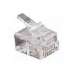 Connecteur rj11 - sachet de 50 - connecteur de t�l�phone - rj - 11 m�le - garantie 1 an