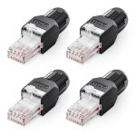 Connecteur rj45 sans outil cat6a prise utp r�utilisable compacte sans sertissage fiche rj45 cat6 pour ...
