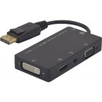 Connectique audio - vid�o generique convertisseur displayport vers hdmi - vga - dvi - d
