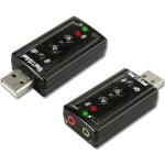 Adaptateur usb - audio connectland ad - usb - to - audio - min - noir