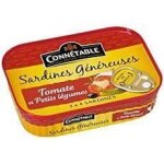 Connetable sardines gnreuses la tomate sans huile 140g