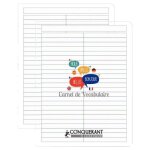 Conqu�rant lot de 2 cahiers de vocabulaire polypro17x22 cm agraf� 96p r�glure sp�cifique