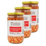 La conserverie familiale - lot 3x haricots blancs � la tomate - bocal 680g