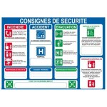 Consignes de s�curit� - mondial extincteur - a4 - format horizontal - signalisation de s�curit� - ref: ...