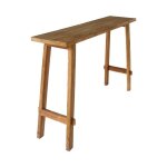 Console 90x30x80 cm en teck naturel