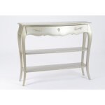 Console - amadeus - murano silver - bois de bayure - verni - 1 tiroir - hauteur 90 cm