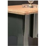 Console baroque en bois - celestine - noir - 1 tiroir Console baroque en bois - celestine - noir - 1 tiroir