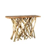 Console en bois flott amp teck 120 x 36 cm