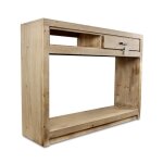 Console en bois naturel - decoration dautrefois - smarttrunc - 1 tiroir - style campagne