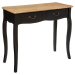 Console chrysa noir l87cm - atmosphera createur dinterieur