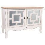 Console dentre en bois blancblancrectangle