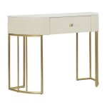 Console effet matelass� sharon 100 x 40 x 75 cm
