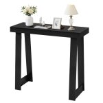 Console d?entr�e 915 cm de long - vevor - table console moderne table dappoint rectangulaire en bois ...
