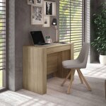 Console extensible 51 / 237x90x78 cm en bois décor chêne Console extensible 51 / 237x90x78 cm en bois décor chêne