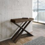 Console extensible - diago - diago noix - 90x40 - 300 cm - 14 places - bois massif Console extensible - diago - diago noix - 90x40 - 300 cm - 14 places - bois massif