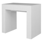 Console extensible blanche 14 personnes 49 à 305 cm ery Console extensible blanche 14 personnes 49 à 305 cm ery