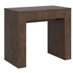 Console extensible bois foncé 14 personnes 49 à 307 cm ery Console extensible bois foncé 14 personnes 49 à 307 cm ery
