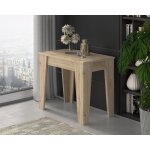 Console extensible gizio dmora en bois noble marron ch�ne n?uds 3056x90x752h cm