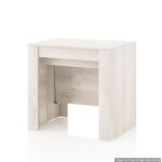 Console extensible - glam - pin blanc - contemporain - 785 cm - 78 cm - aspect bois