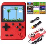 Console portable - retro fc - 400 jeux classiques - 2 joueurs - couleur blanc - edition standard