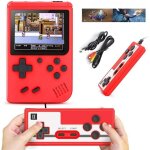 Console de jeu portable rtro rouge - super mario - 400 jeux classiques - 3. 0 pouces