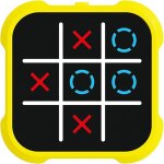 Console de jeux portable - xvx - 3 en 1 avec morpion intelligent - pour enfants et adultes (jaune)