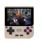 Console de jeu r�tro portable - rncyn - �cran ips 3. 5 pouces - v10 - beige - joystick - rechargeable ...