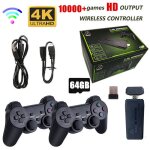 Console de jeux vid�o 2. 4g double contr�leur sans fil 4k emulateur avec10000 jeux ps1 / gba gar�on
