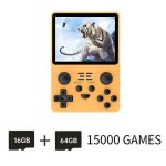 Console de jeu vid�o r�tro portable - rncyn - �cran ips 3. 5 pouces - rgb20s - orange - rom 16g - 64g ...
