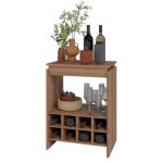 Console - meuble bar chtaignier rangement 8 bouteilles float l 53. 5 h 72 p 35 cm - l 53. 5 x l 35 x ...