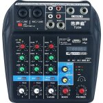 Console de mixage audio - xvx - 4 canaux - enregistrement 48 v - alimentation fant�me - effets int�gr�s ...